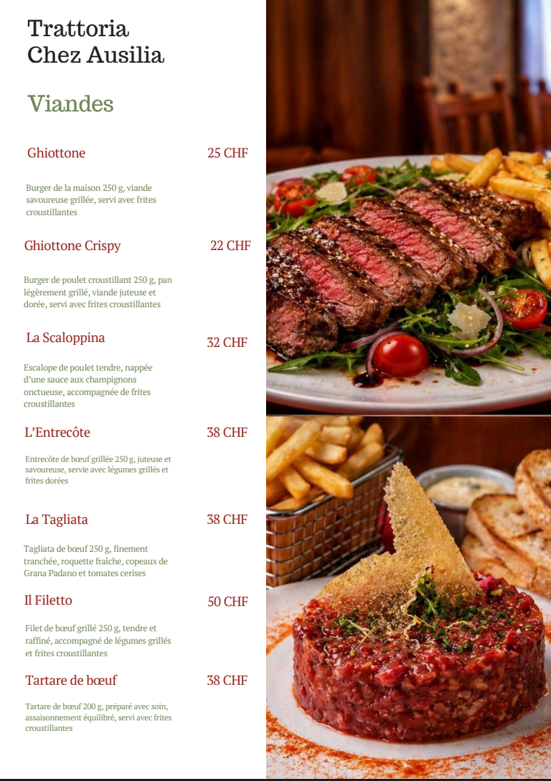 Tagliata de bœuf
